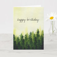 groen dennenbos | Gefeliciteerd