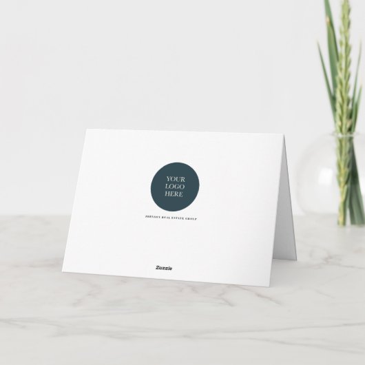 groen dennenbos | Groeten van het seizoen Feestdagen Kaart (Achterkant)