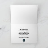 groen dennenbos | Groeten van het seizoen Feestdagen Kaart (Binnen)