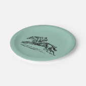 GROEN DERBY-Bord Papieren Bordje (Gekanteld)