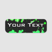 Groen design naamplaatje (Voorkant)