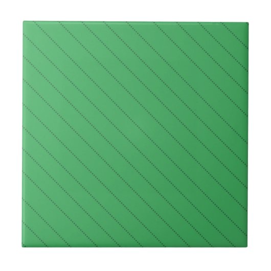 Groen diagonaal band patroon tegeltje (Voorkant)