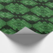 Groen diamant, mozaïektegels, omslagpapier cadeaupapier (Hoek)