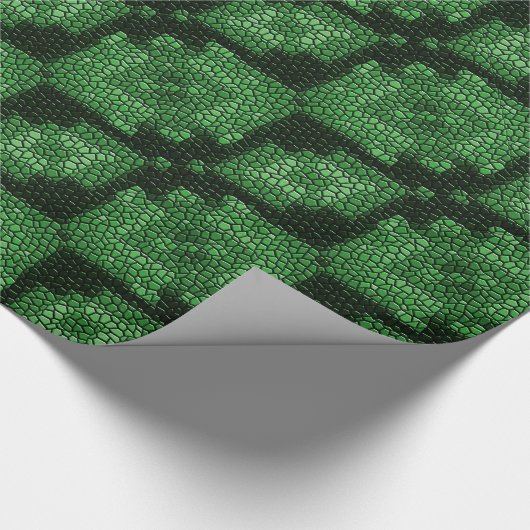 Groen diamant, mozaïektegels, omslagpapier cadeaupapier (Hoek)