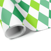 Groen diamanten St. Patrick's Day-pakpapier Cadeaupapier (Rol Hoek)