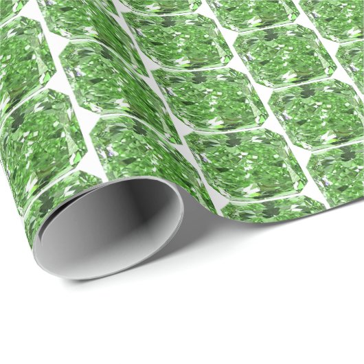 Groen diamantpatroonpapier cadeaupapier (Rol Hoek)