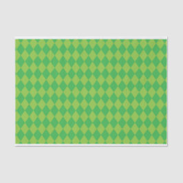 GROEN DIAMOND MARDI GRAS PATTERN TISSUEPAPIER