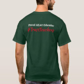 Groen didactisch didactisch t-shirt (Achterkant)