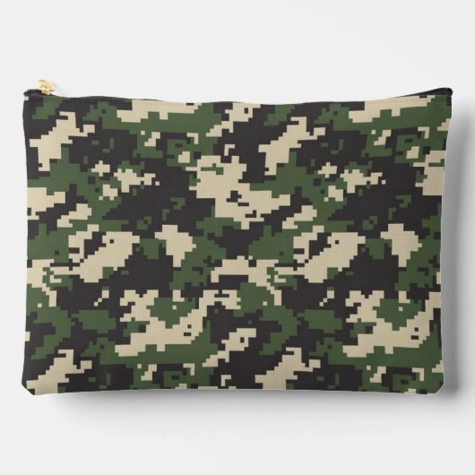 Groen Digitaal Camouflagepatroon Etui (Voorkant)