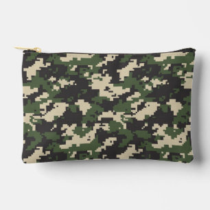 Groen Digitaal Camouflagepatroon Etui