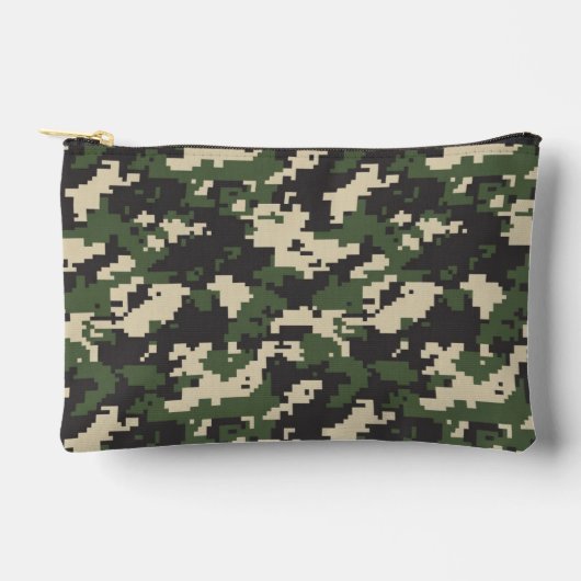 Groen Digitaal Camouflagepatroon Etui (Voorkant)