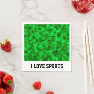 Groen digitaal gras sportveld voetbal servet