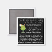 Groen ding recept magneet (Voorkant / Achterkant)