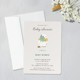  Groen Dino Party Thema Baby shower Kaart