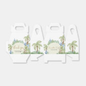 Groen Dinosaurus Baby shower Bedankdoosjes (Uitgevouwen)