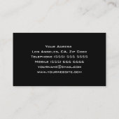 Groen DJ-Visitekaartje met Cool Background Visitekaartje (Achterkant)