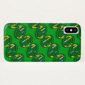 Groen DNA Case-Mate iPhone Case (Achterkant (horizontaal))
