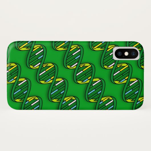 Groen DNA Case-Mate iPhone Case (Achterkant (horizontaal))