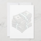 Groen dollarsymbool - gouden dollarpictogram kaart (Achterkant)