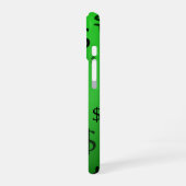 Groen dollarteken iPhone 16 hoesje (Linkerkant)