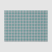 Groen Donker Barcelona Star Tegel Geometrisch Tissuepapier (Voorkant)