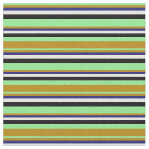 Groen, donker Goldenrod, blauw, mint Cream en zwar Stof