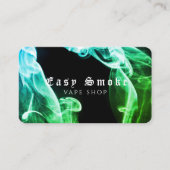 Groen Donker Zwart Rook Vape Shop Visitekaartje (Voorkant)