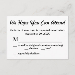 Groen, donkerrood, geel, geelbruinstof bruiloft RS RSVP Kaartje