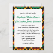 Groen, donkerrood, gele tentdoek kaart (Voorkant)