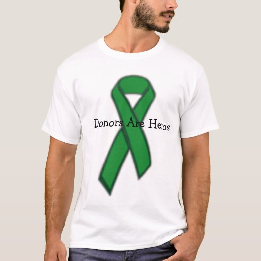 groen, donoren zijn heros t-shirt (Voorkant)