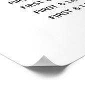 Groen Doop Doop Zitting Grafiek Poster (Hoek)