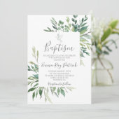 groen doopsel kaart (Staand voorkant)