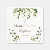 groen doopsel servet (Voorkant)