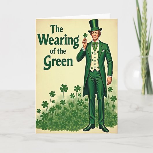 Groen Dragen St. Patrick Kaart (Voorkant)