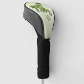 Groen dragomonogram voor gevechten golfheadcover (Schuin)