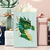 Groen Drakenportret Medium Cadeauzakje