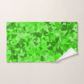 Groen Driehoek Patroon Bad Handdoek (Handdoek)