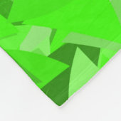 Groen Driehoek Patroon Fleece Deken (Hoek)