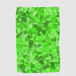 Groen Driehoekpatroon Golfhanddoek