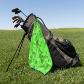 Groen Driehoekpatroon Golfhanddoek (Groen)