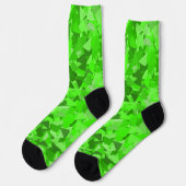 Groen Driehoekpatroon Sokken (Links)