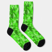 Groen Driehoekpatroon Sokken (Rechts)