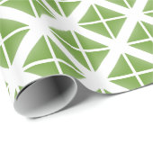Groen driehoekspatroon cadeaupapier (Rol Hoek)