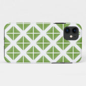 Groen driehoekspatroon Case-Mate iPhone case (Achterkant (horizontaal))