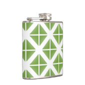 Groen driehoekspatroon heupfles (Rechts)
