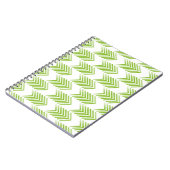 Groen driehoekspatroon notitieboek (Linkerzijde)