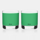 GROEN DRINK GLAS (Achterkant)