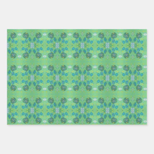 Groen Dromen Geassorteerd Verpakkend Document Inpakpapier Vel (Voorkant 2)
