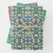 Groen Dromen Geassorteerd Verpakkend Document Inpakpapier Vel (In situ)