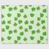 Groen druivenblad cadeaupapier (Vlak)